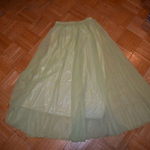 Mullsan Womens Green Skirt - One Size